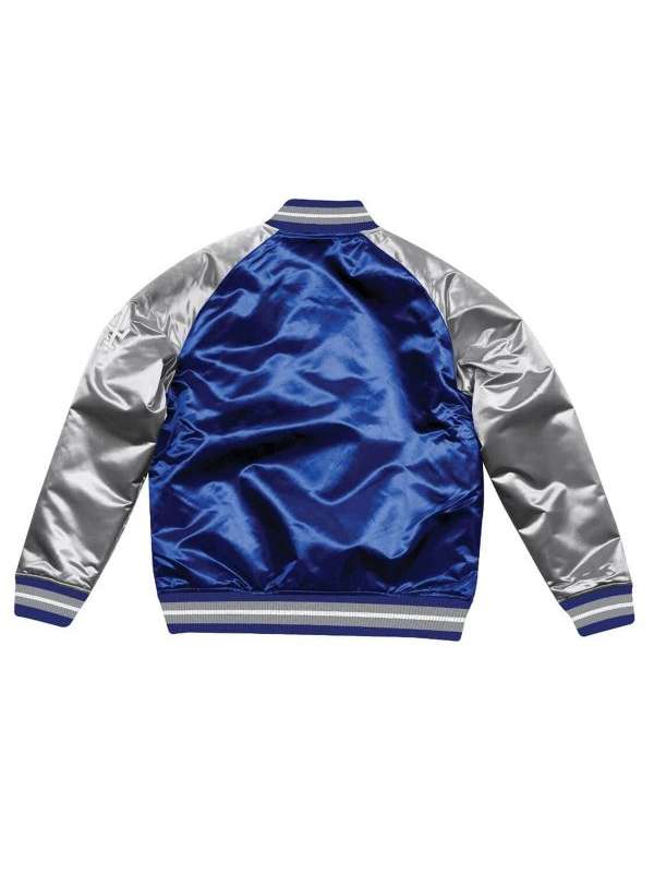 Los Angeles Dodgers Blue and Grey Varsity Jacket