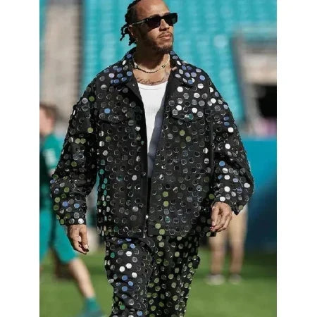Lewis Hamilton Miami Grand Prix Sequin Jacket