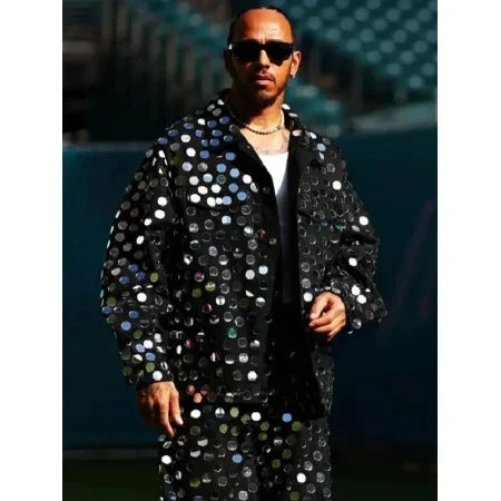 Lewis Hamilton Miami Grand Prix Sequin Jacket