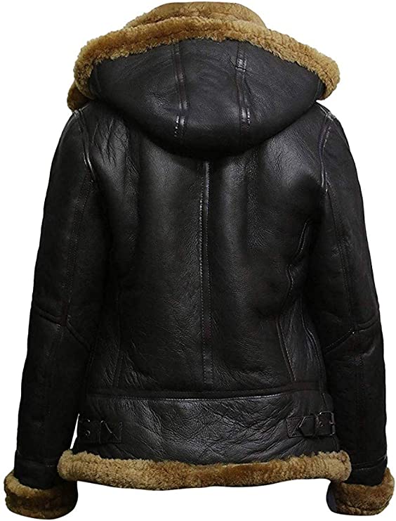 B3, WW2 Aviator Flying Shearling Jacket Women
