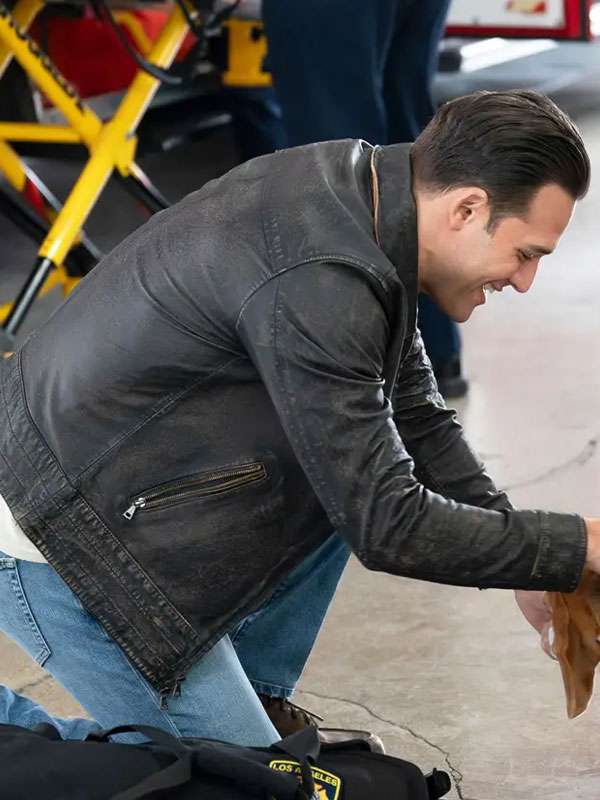 Eddie Diaz 9-1-1 S08 Leather Jacket