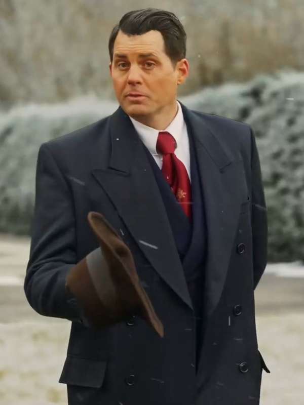 Kristoffer Polaha A Biltmore Christmas Black Coat