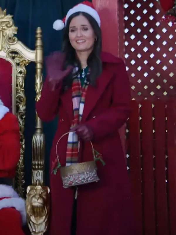 Danica McKellar A Cinderella Christmas Ball Red Coat