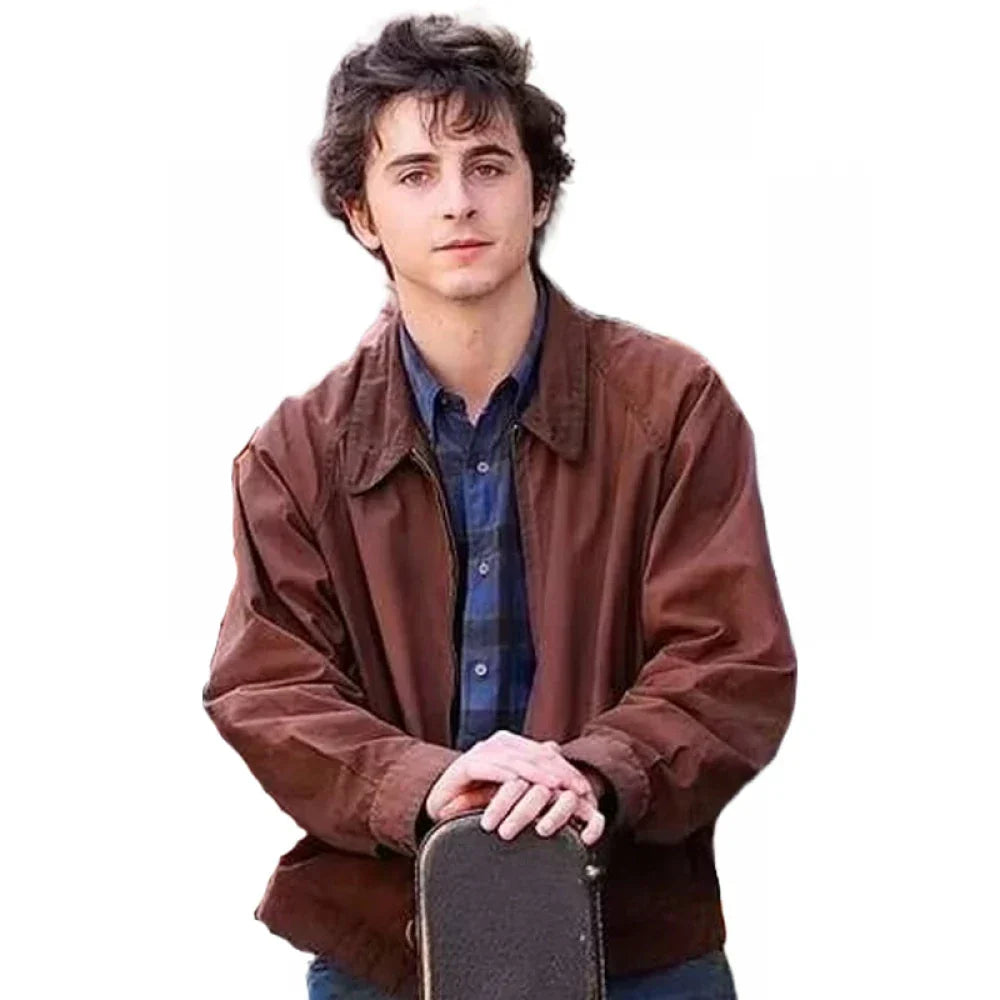 A Complete Unknown Timothée Chalamet Brown Jacket