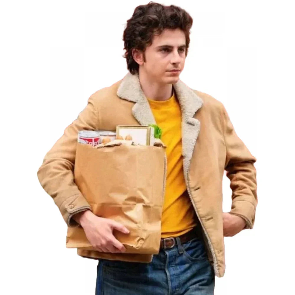 A Complete Unknown Timothée Chalamet Shearling Jacket