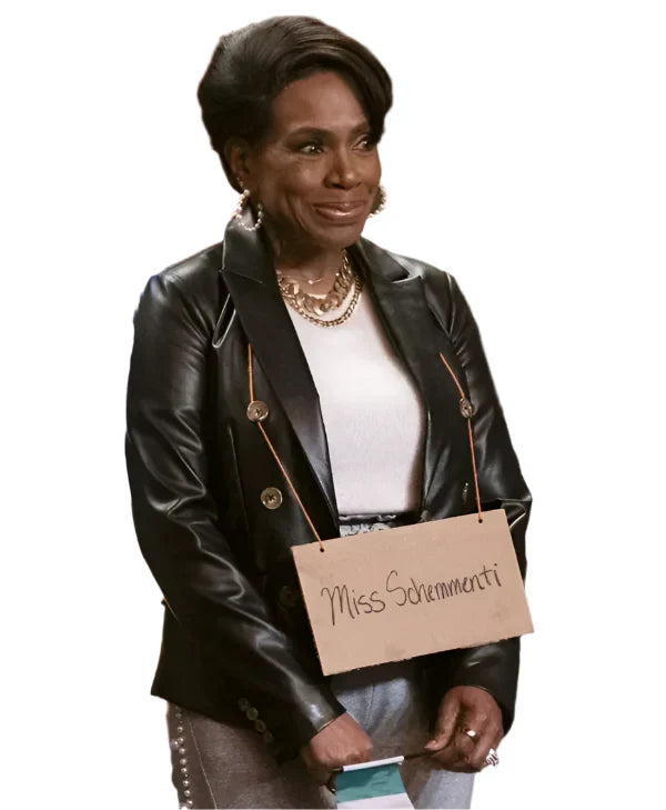 Abbott Elementary S04 Sheryl Lee Ralph Leather Blazer