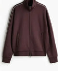 Abbott Elementary S05 Chris Perfetti Brown Track Jacket
