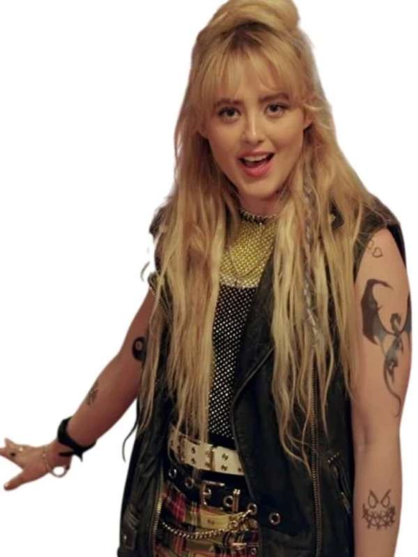 Kathryn Newton Abigail 2024 Black Leather Vest