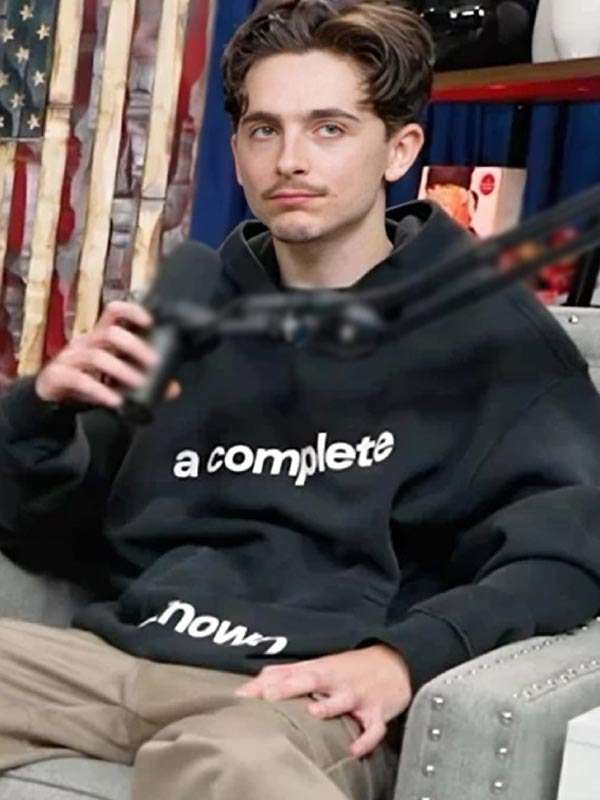 A Complete Unknown Timothée Chalamet Black Hoodie