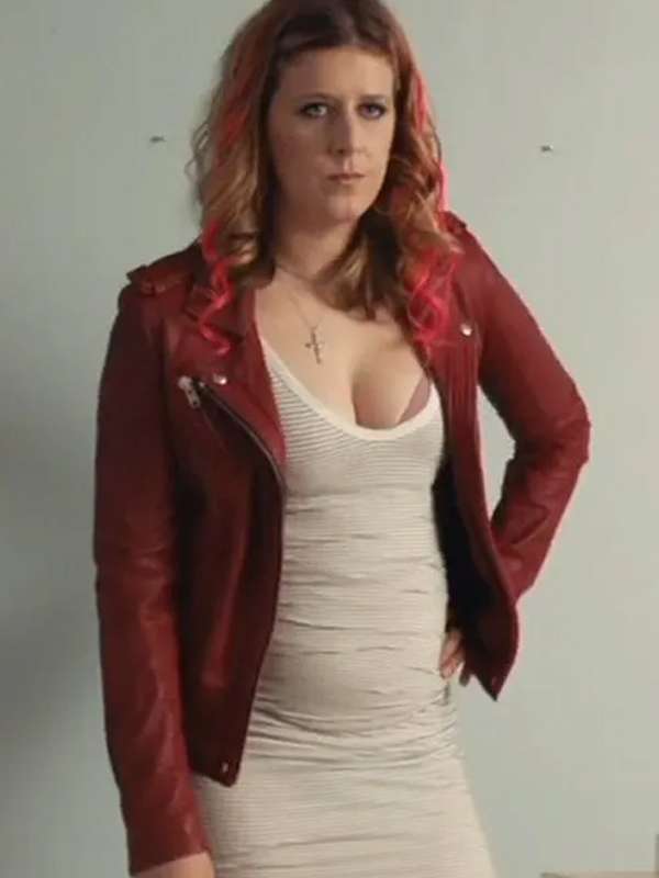 Genevieve Adams Simchas and Sorrows Leather Jacket