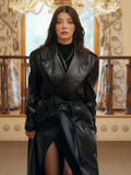Serap Vural The Family Leather Trench Coat