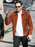 Bill Hader Suede Leather Jacket