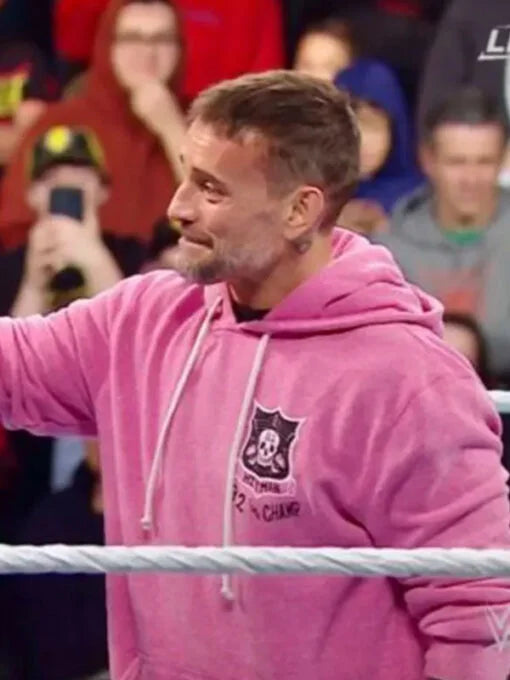 Hitman 32 Champ CM Punk Pink Hoodie