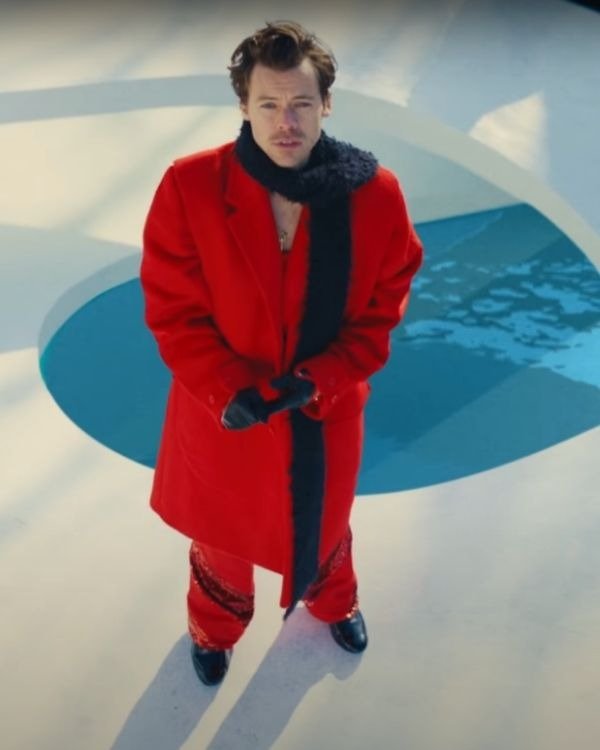 Shop Harry Styles Red Coat