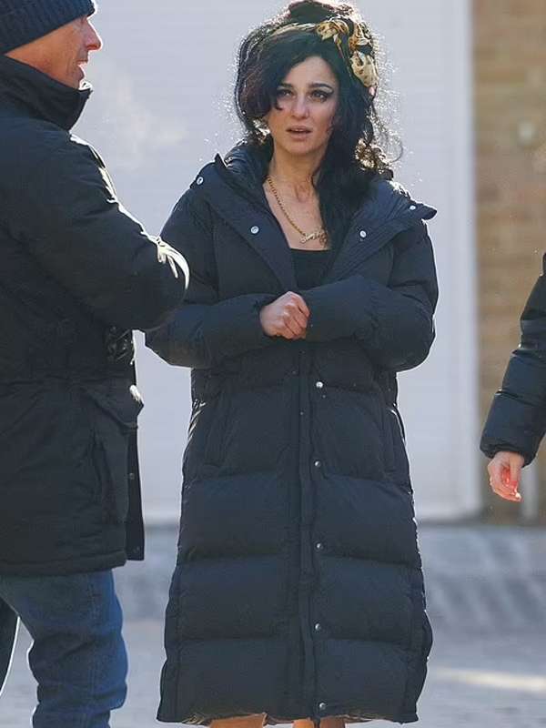 Marisa Abela Back To Black 2024 Puffer Coat