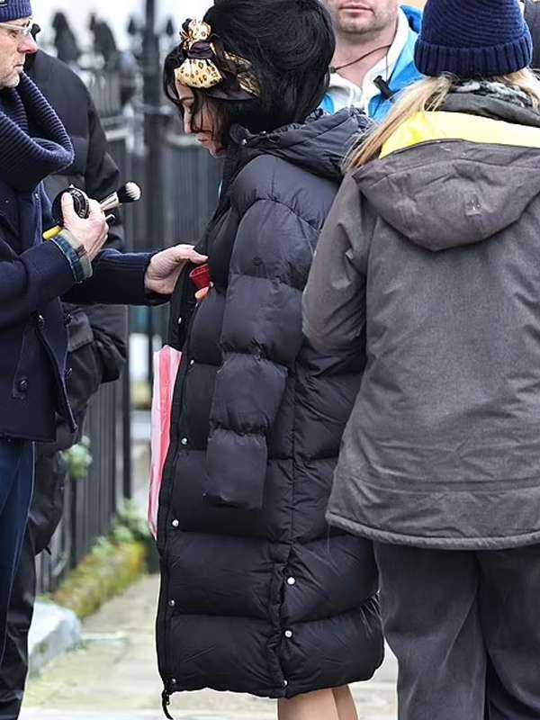 Marisa Abela Back To Black 2024 Puffer Coat