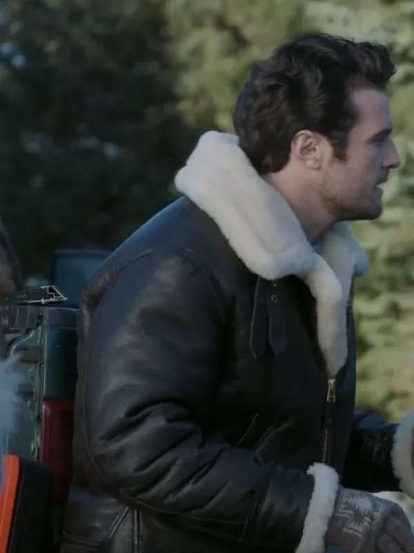 Beau Mirchoff The Finnish Line 2024 Black Leather Jacket