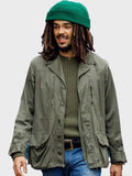 Kingsley Ben-Adir Bob Marley One Love Green Jacket