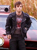 Nicholas Hamilton Brave the Dark 2024 Black Leather Jacket