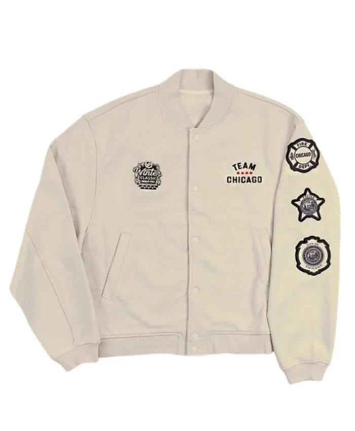 Chicago Blackhawks Winter Classic Varsity Jacket