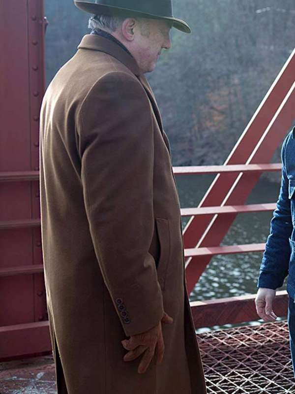 Gotham Carmine Falcone Brown Wool Coat