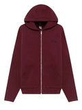 A maroon zip-up hoodie with a black embroidered 'ALTRY' logo on the left chest, displayed on a neutral light gray background.