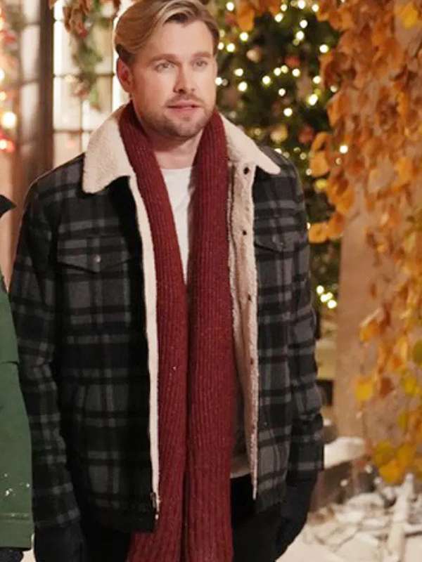 Chord Overstreet Falling for Christmas Shearling Jacket