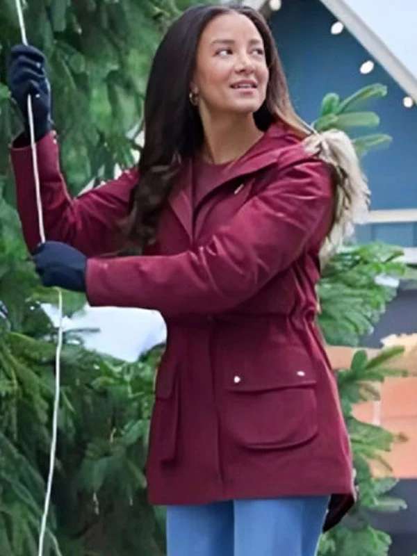 Heather Hemmens Christmas Under the Lights 2024 Parka Jacket