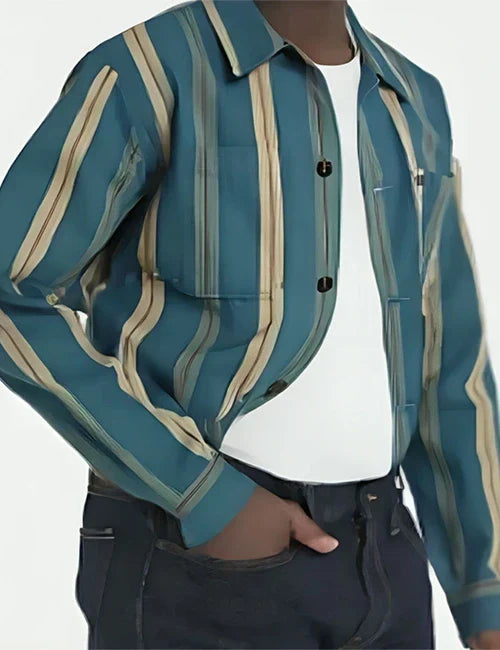 Christopher Meyer The Sex Lives of College Girls Striped Shirt