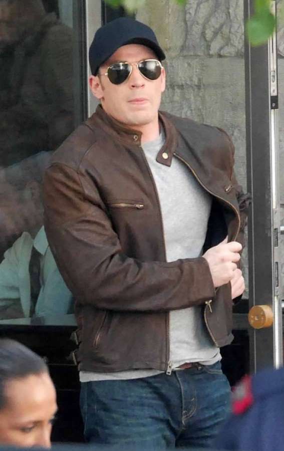 Civil War Steve Rogers Brown Jacket