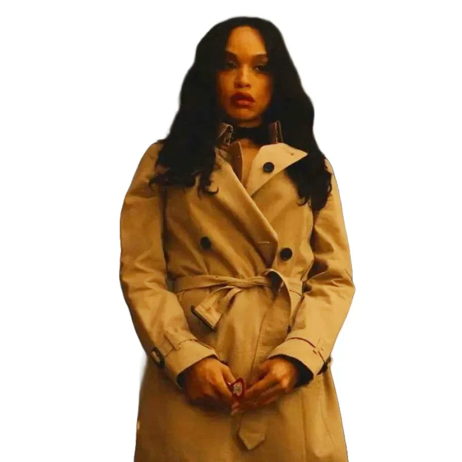 Clipped Cleopatra Coleman Beige Trench Coat