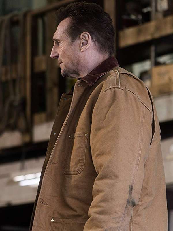 Liam Neeson Cold Pursuit Brown Cotton Jacket