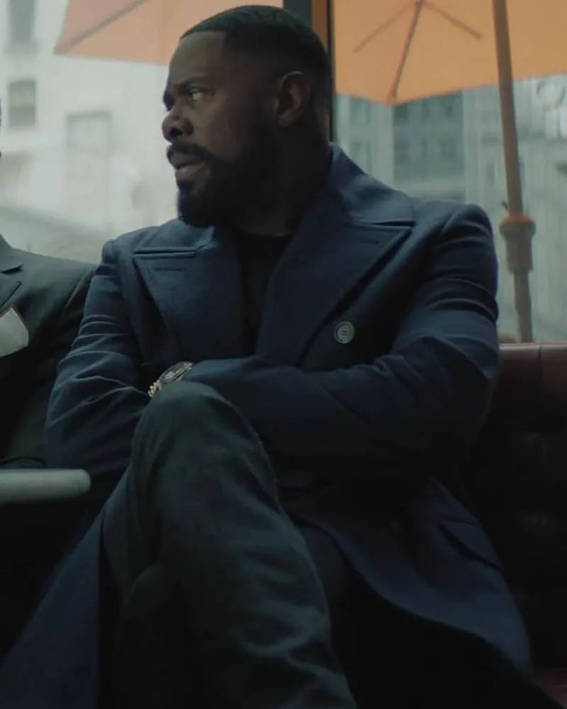 Colman Domingo Navy Blue Peacoat – The Madness Inspired