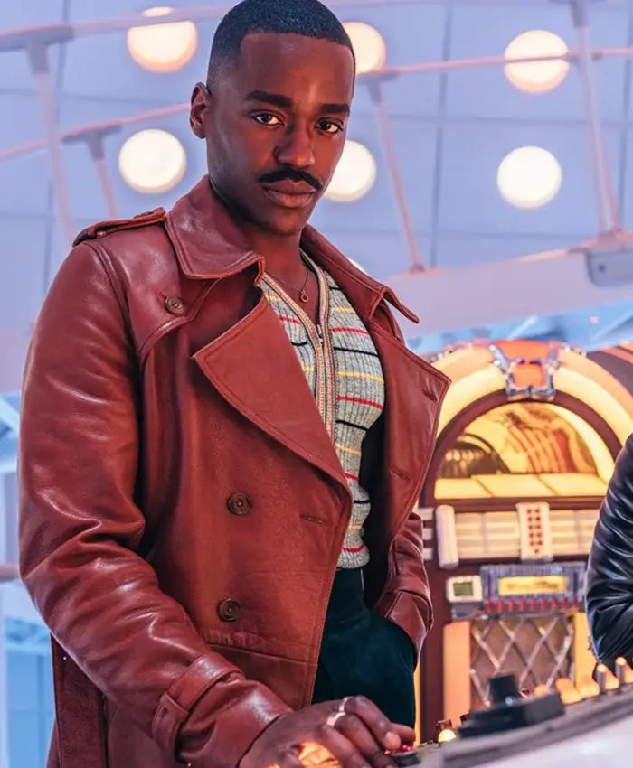 Doctor Who 15th The Doctor Brown Leather Coat