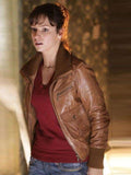 Doctor Who S03 Kathy Nightingale Brown Leather Jacket