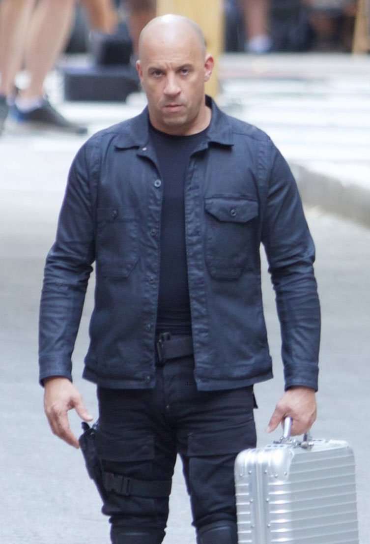 Dominic Toretto Fast & Furious 8 Vin Diesel Black Jacket