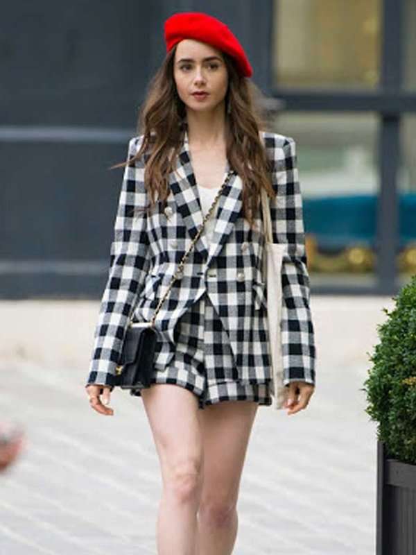 Lily Collins Emily in Paris Blazer
