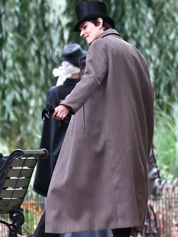 Louis Partridge Enola Holmes 2 Grey Trench Coat