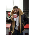 Dunkirk Tom Hardy Farrier Shearling Jacket