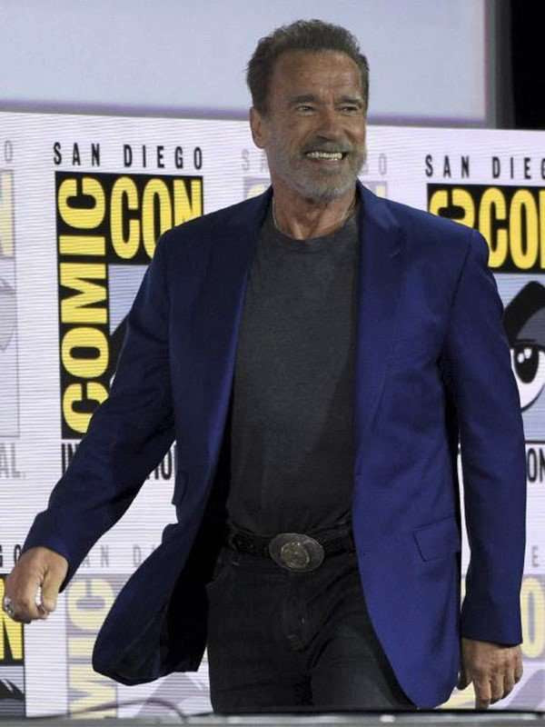 Terminator: Dark Fate Event Arnold Schwarzenegger Blue Tuxedo