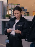 Maya Stern Fool Me Once Black Puffer Jacket