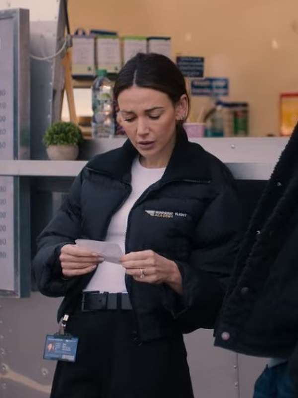 Maya Stern Fool Me Once Black Puffer Jacket