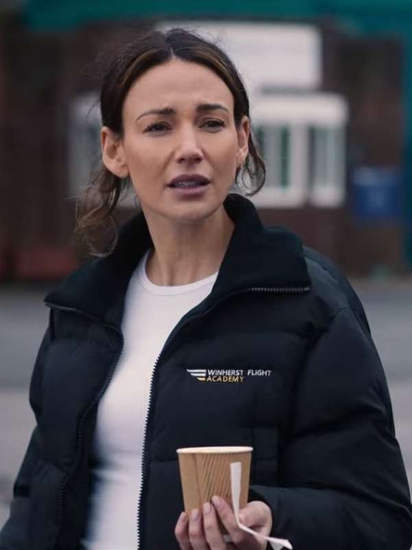 Maya Stern Fool Me Once Black Puffer Jacket