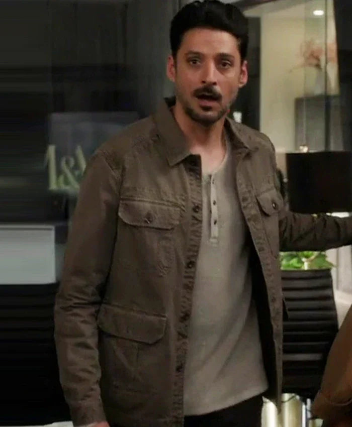Found S02 Karan Oberoi Brown Cotton Jacket
