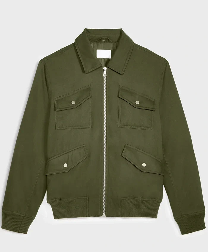 Found S02 Karan Oberoi Green Bomber Jacket