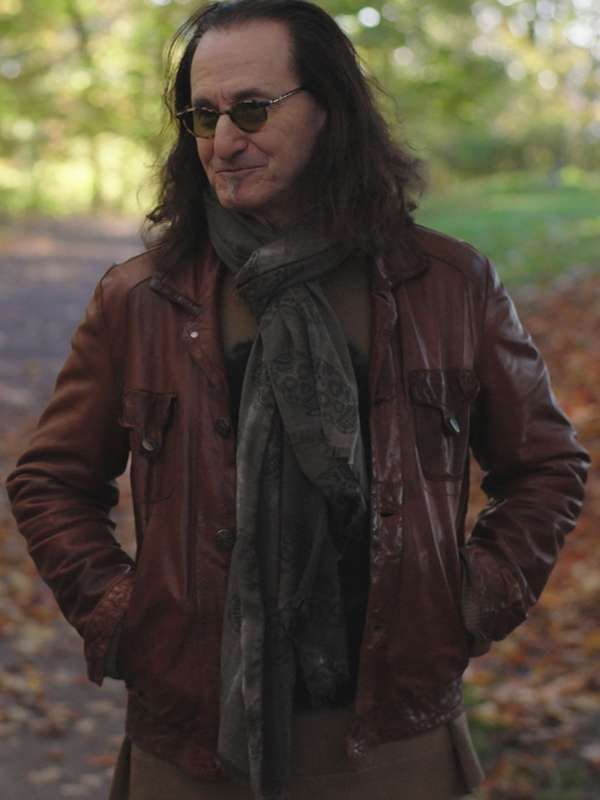 Geddy Lee Asks Brown Leather Jacket