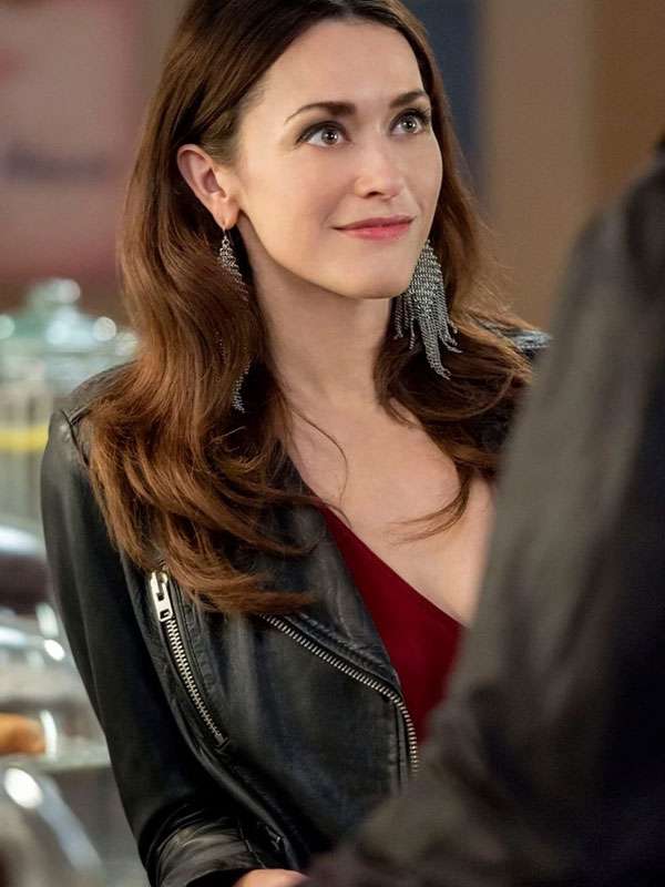 Abigail Pershing Good Witch S02 Black Leather Jacket