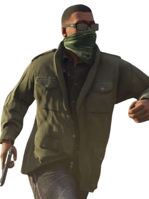 Franklin Clinton Grand Theft Auto V Green Jacket