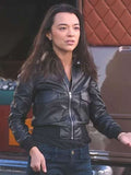 Mika Yasuda Grey’s Anatomy S21 Black Leather Jacket