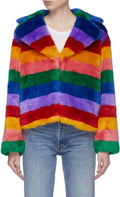 Grown-Ish Zoey Johnson Rainbow Fur Coat